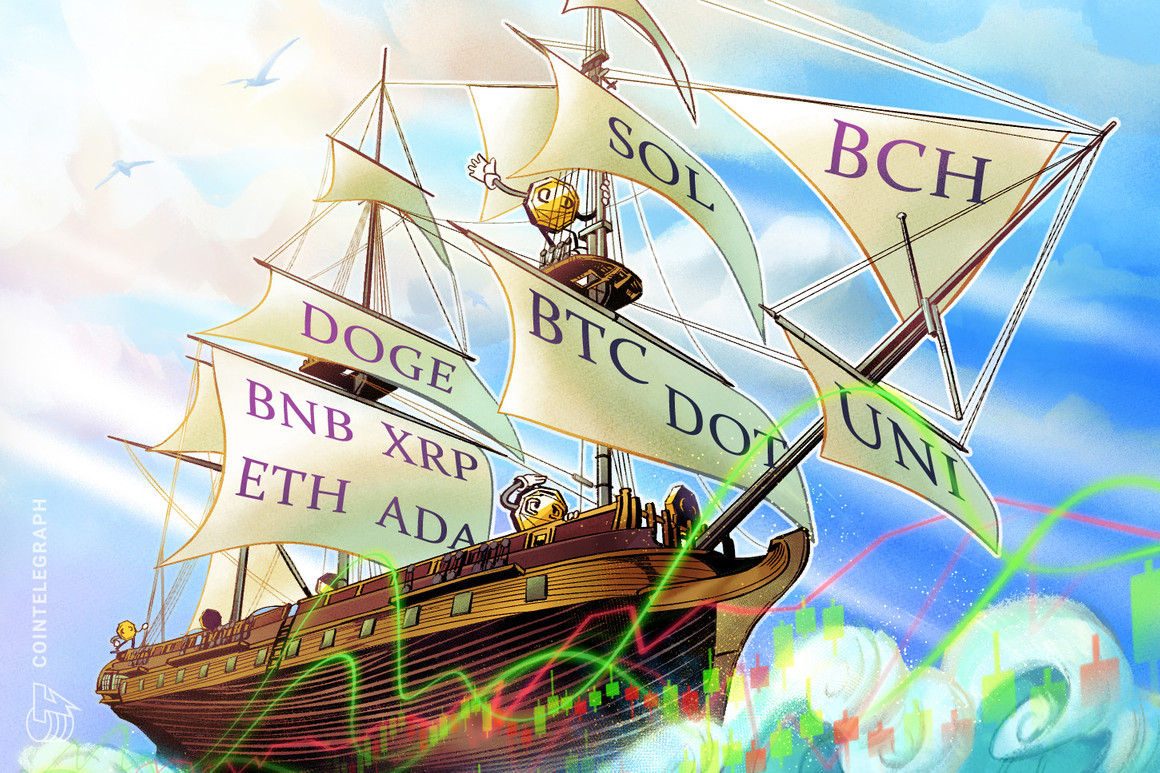 Price analysis 8/25: BTC, ETH, ADA, BNB, XRP, DOGE, DOT, SOL, UNI, BCH