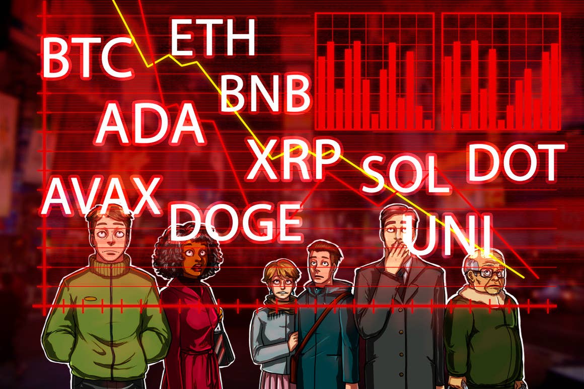 BTC, ETH, ADA, BNB, XRP, SOL, DOT, DOGE, UNI, AVAX