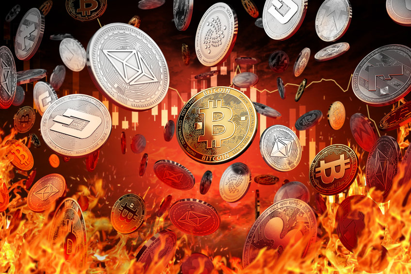 Crypto bloodbath ensues, all US indexes in the red