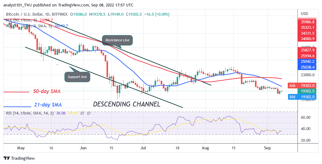 Bitcoin Price Prediction for Today September 8: BTC Price Reclaims the $19.5K Support