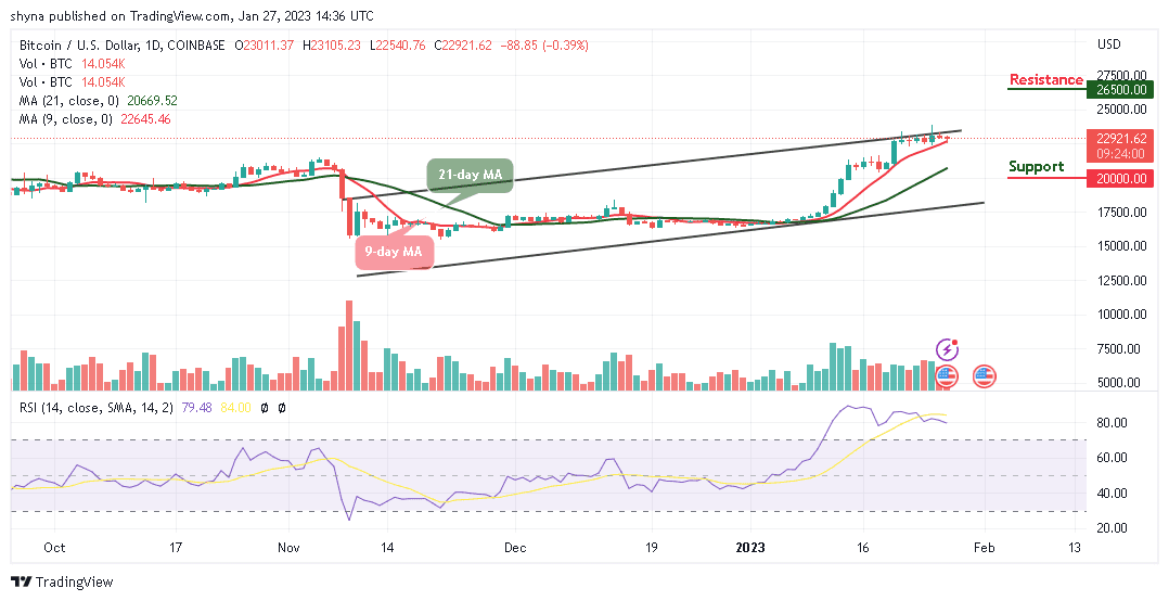 Bitcoin Price Prediction for Today, January 27: BTC/USD Ranges as Price Targets $24k Resistance