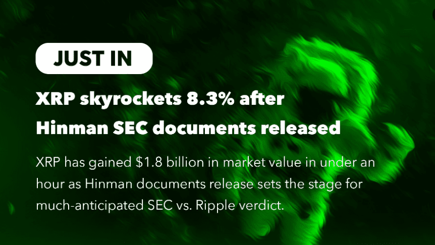 Ripple price Hinman documents