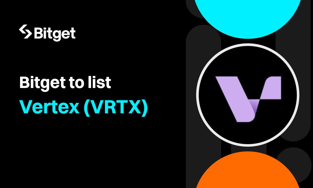 Bitget expands ecosystem with the listing of Vertex (VRTX) token