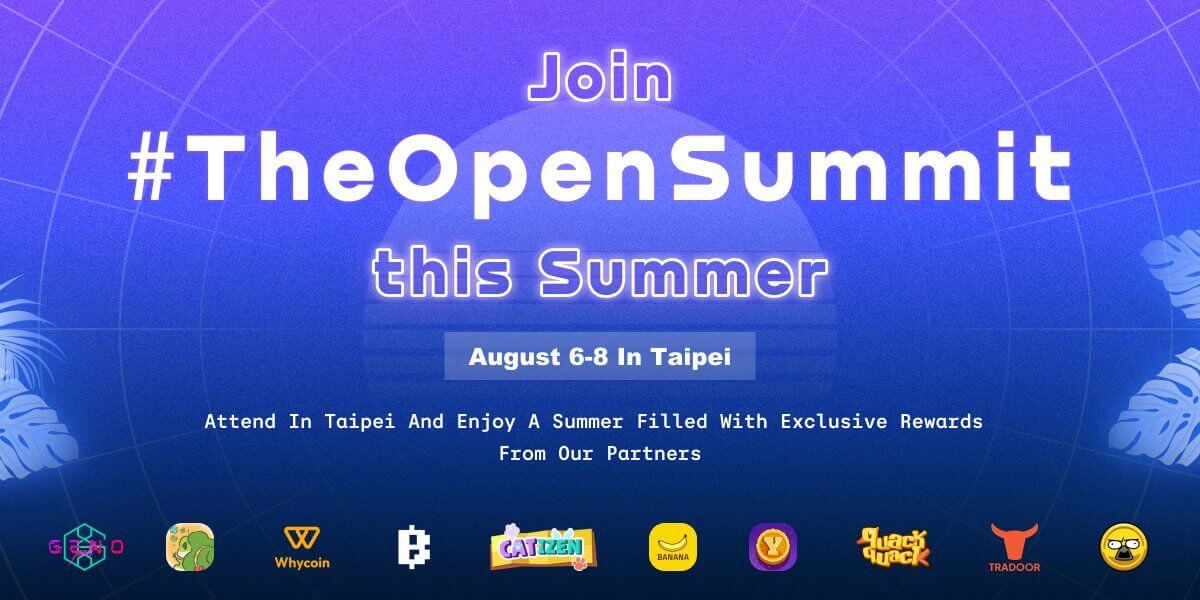 Open Summit Set to Transform Asia’s Web3 Landscape as largest TON event this Summer