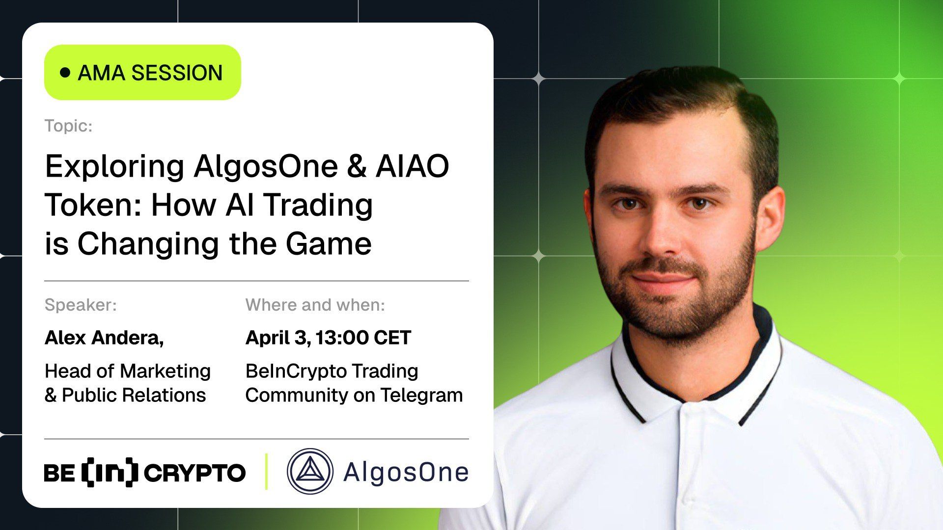 AlgosOne X BeInCrypto AMA Session