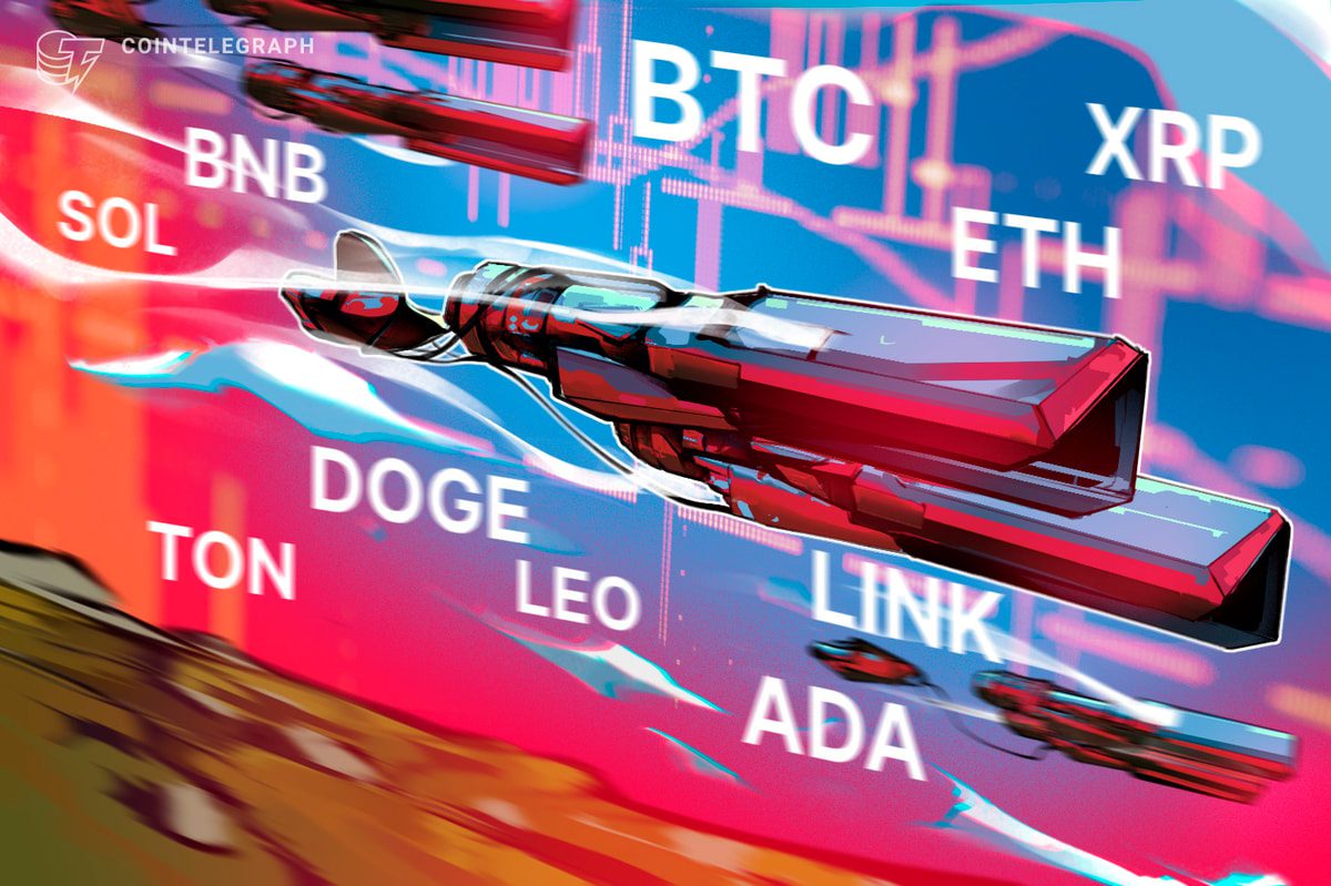 BTC, ETH, XRP, BNB, SOL, DOGE, ADA, TON, LEO, LINK