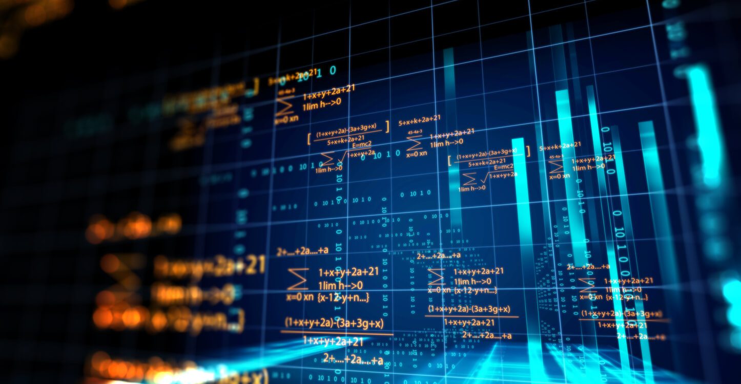 Image of a blockchain coding concept