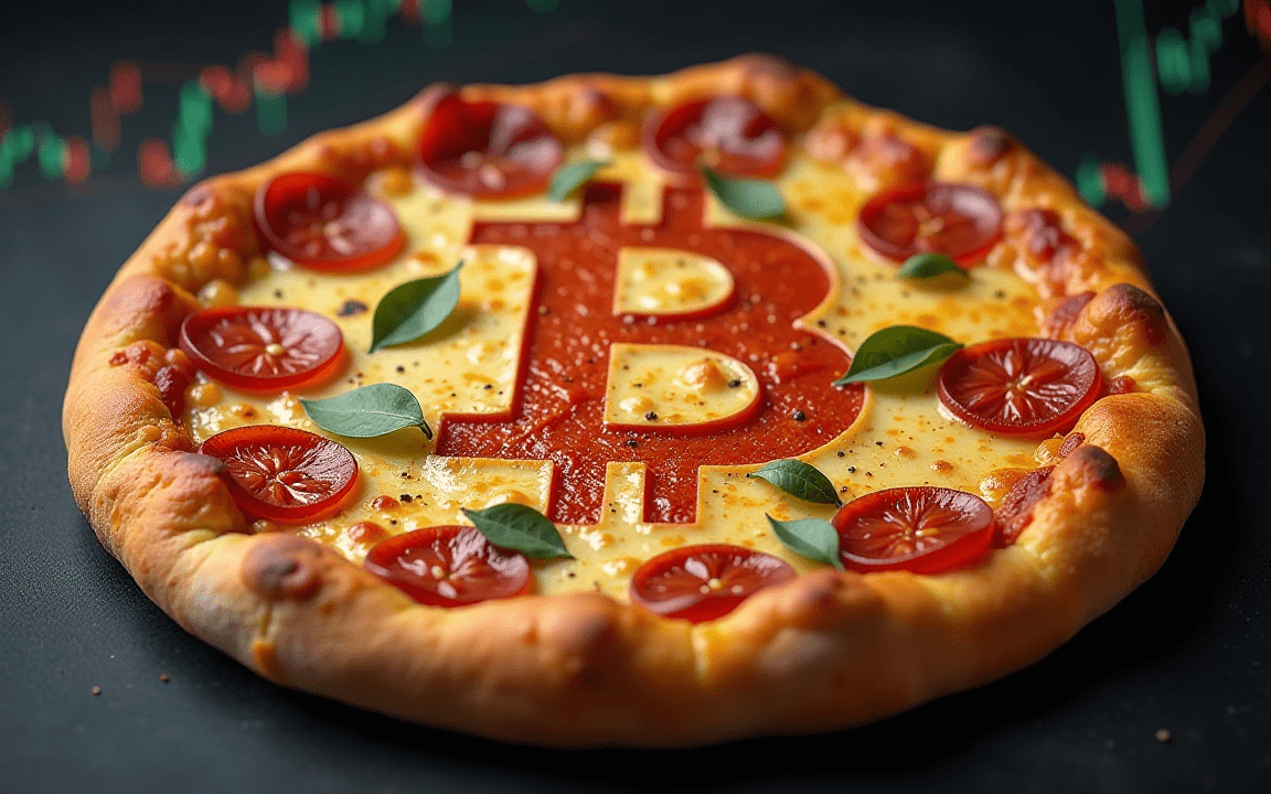 AI generated image for Bitcoin Pizza day
