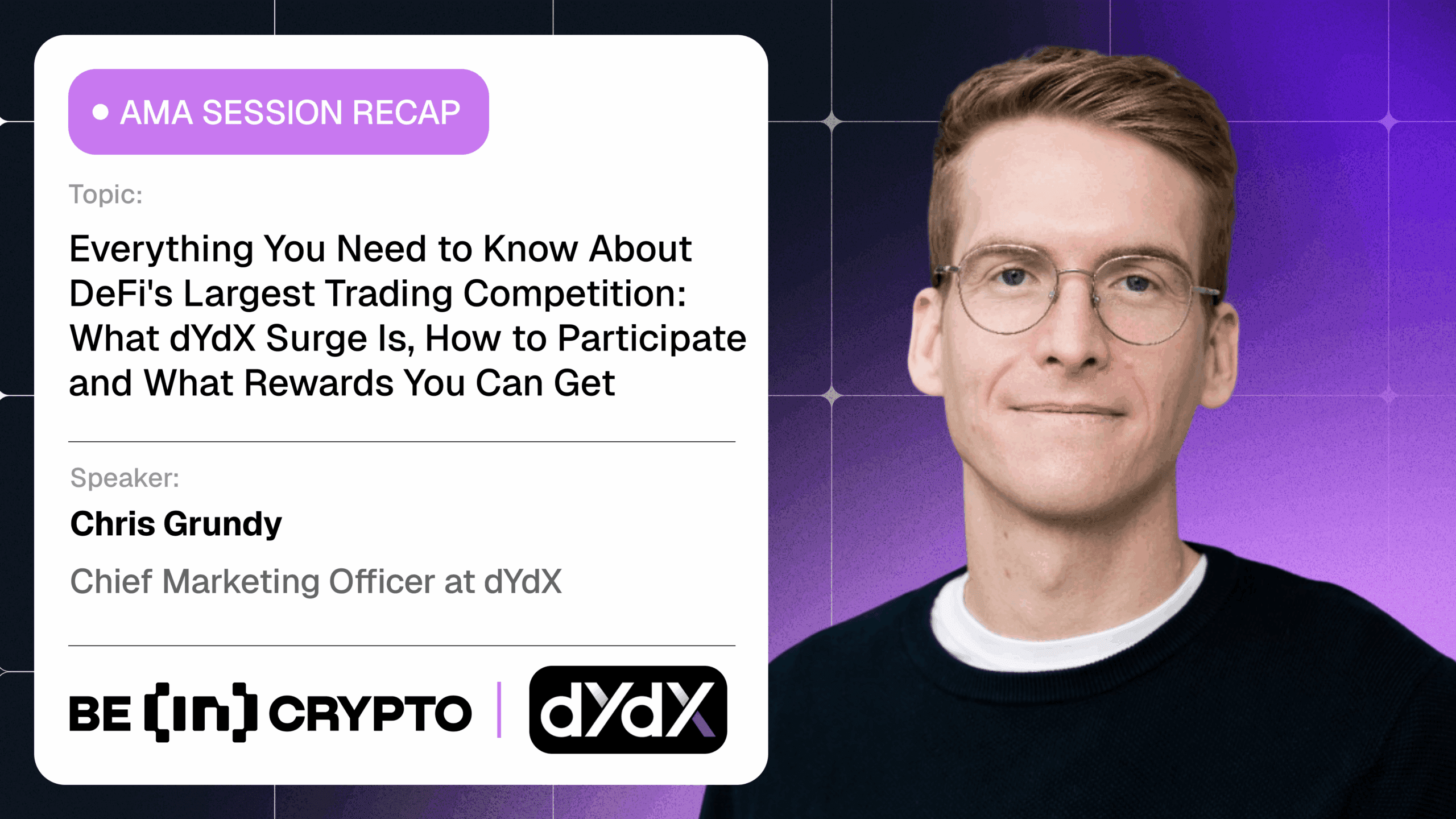 dYdX x BeInCrypto AMA Session
