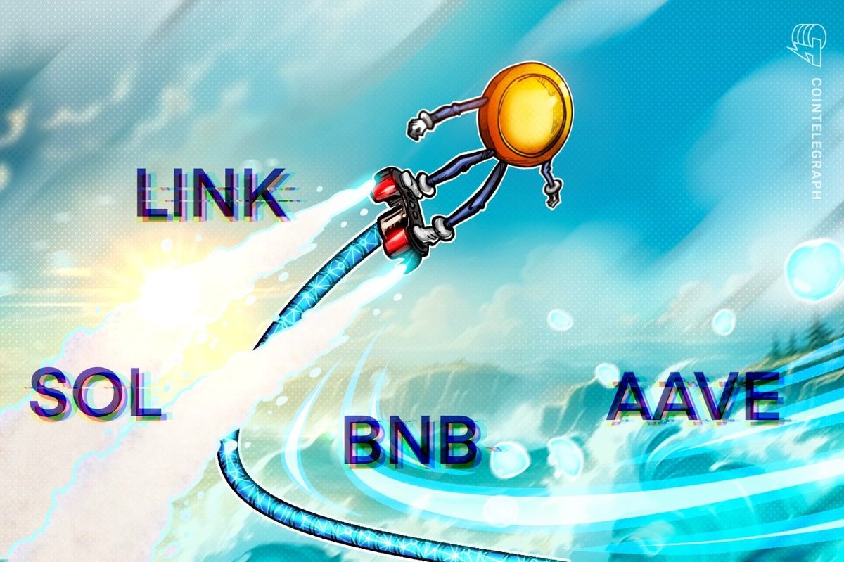Bitcoin Test Support As BNB, SOL, LINK, AAVE Prep For Higher