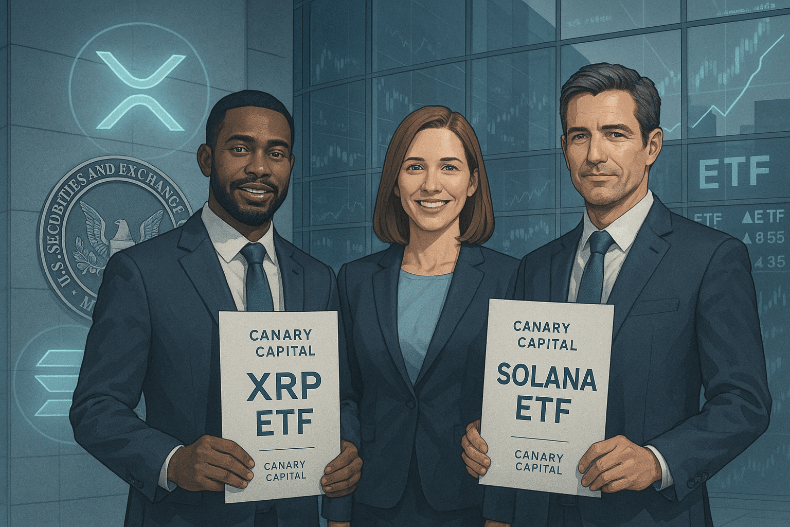 Canary Capital nears SEC approval for XRP and Solana ETFs amid broader crypto ETF momentum