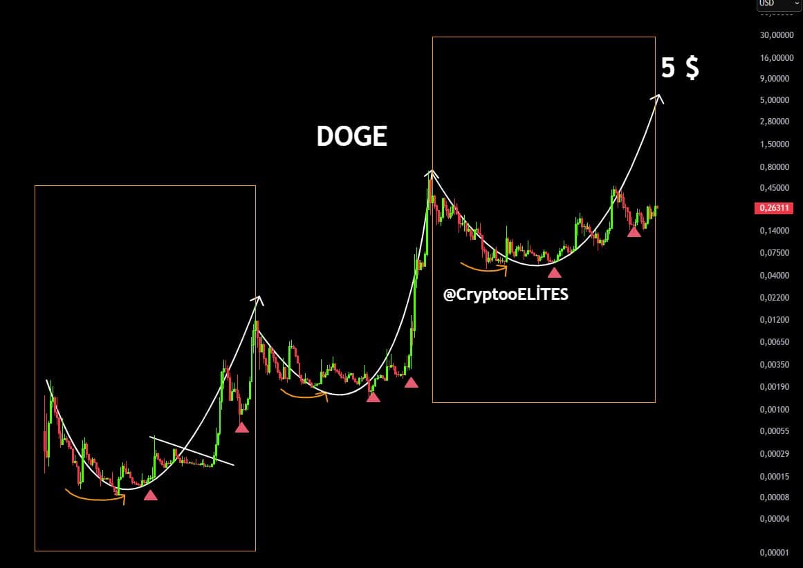 DOGE price chart