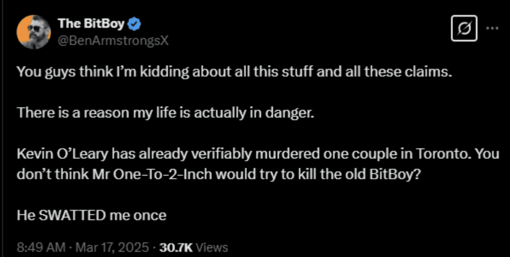 Kevin O’Leary Wins $2.8 Million Defamation Judgment Against BitBoy Crypto