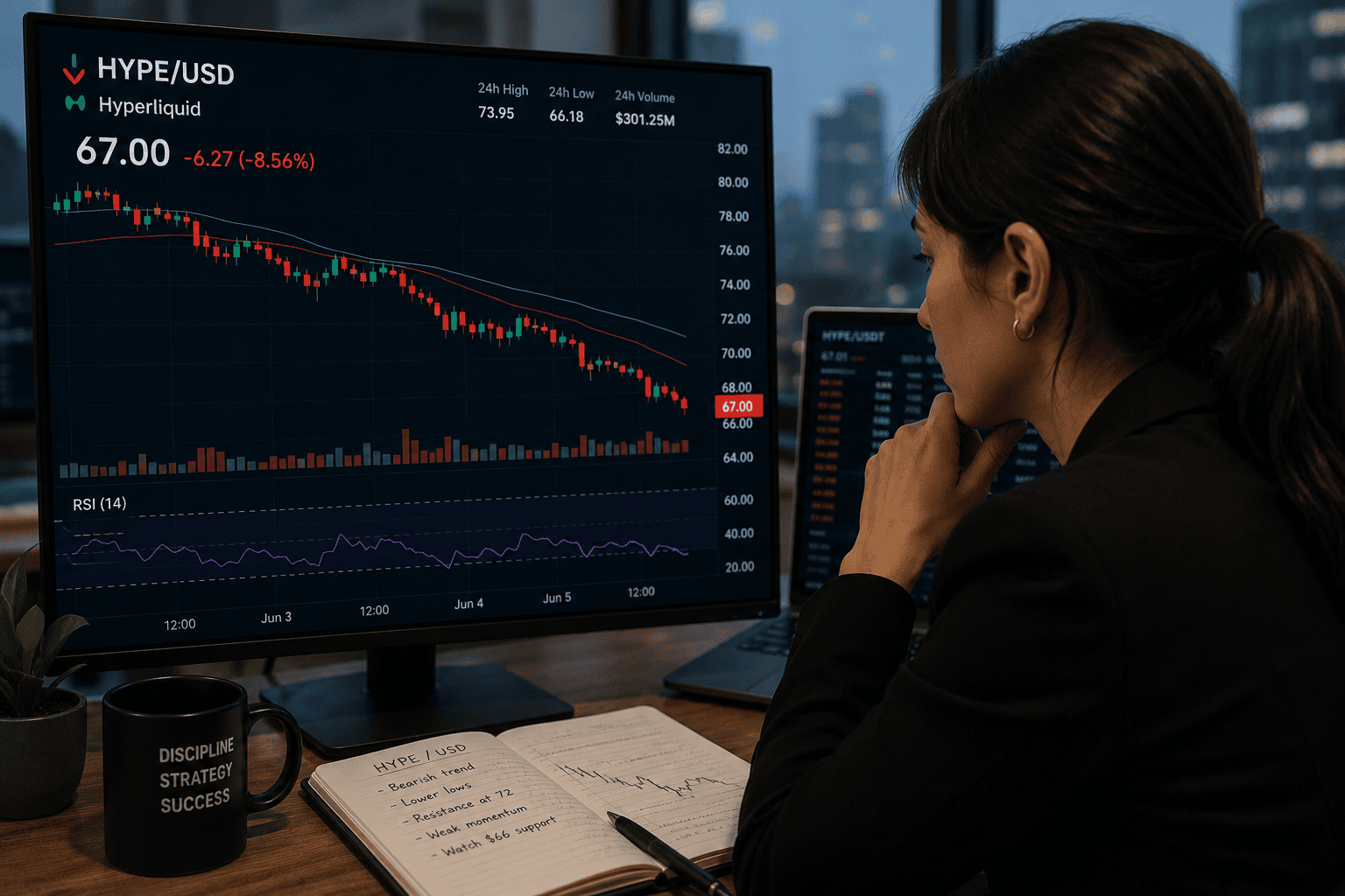 HYPE faces selling pressure as institutional demand keeps the $100 target alive